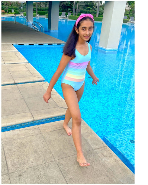 Rainbow Stripes Swimsuit